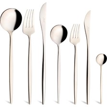 Jumbo 9000 Champagne 84-Piece 12-Person Cutlery Set - Champagne