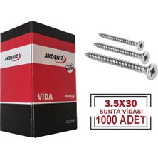 Tr 3.5X30 Sunta Vidası Çinko 1000 Adet