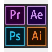 Adobe Photoshop + Adobe Acrobat + After Effects + Illustrator + Premiere Pro Ömür Boyu Dijital Lisans