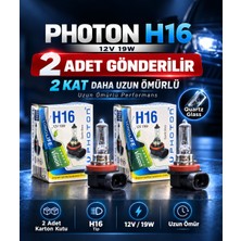 Duolight H16 12V 19W 2 Kat Uzun Ömürlü Halojen Ampul – 2 Adet Karton Kutulu