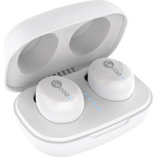 Tr EW301 Kablosuz Bluetooth 5.0 Tws Mikrofonlu Kulak Içi Kulaklık - 20 Saat Oynatma Süresi, Sıvıya ve Toza Karşı Dayanıklı, Spor, Iş, Oyun Için, Dokunmatik Kontrol, Kulak Içi Kulaklık Beyaz