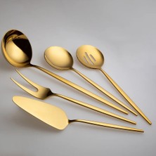 Jumbo 9000 5-Piece Titanium Gold Serving Set - Titanium Gold