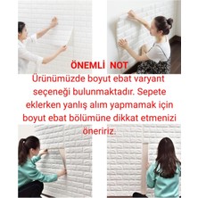 Tr Ukab Dekor Duvar Paneli Beyaz 3D Dekoratif Kendinden Yapışkanlı Esnek Duvar Kağıdı Kaplama Paneli Köpük Beyaz 70 x 38