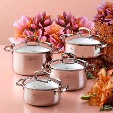 Jumbo Flame 5ply 8-Piece Induction Base Steel Cookware Set - Steel