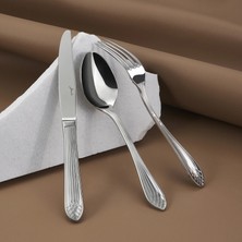 Jumbo 4100 Matte 12-Person 84-Piece Cutlery Set - Matte Steel
