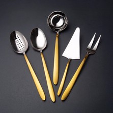 Jumbo 9400 Gold 5-Piece Serving Set - Gold