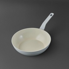 Jumbo Swiss Crystal Light Grey Wok Pan 28 cm - Light Grey