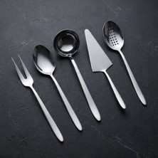 Jumbo 9400 5-Piece Matte Serving Set - Matte Steel