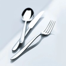 Jumbo 9400 Matte 12-Person 84-Piece Cutlery Set - Matte Steel
