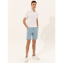 Cacharel Light Blue Woven Shorts