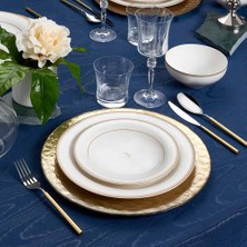Jumbo Lineda Gold 55-Piece 12-Person Dinnerware Set