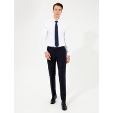 Cacharel Navy Slim Fit Dress Trousers