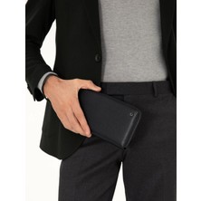 Cacharel Black Leather Clutch