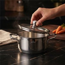 Jumbo New Baby Steel 6-Piece Induction Base Steel Mini Set - Black