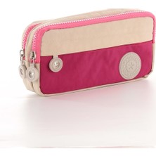 Tr RLX-123 Iki Gözlü Kalemlik Kalem Kutusu Pembe