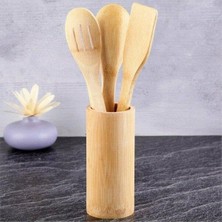 Tr 3'lü ''bambu'' Yemek Gereçleri - 3 Adet Bambu Kaşık - Tahta Kaşık
