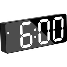 Tr Çalar Saat, LED Ekran, Dijital Ayna, Pilli, Çift Amaçlı, Erteleme, Gece Modası, Yatak Odası ve Ofis Için Uygun (Beyaz), Universel, SFM550