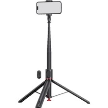 Tr Ayarlanabilir Selfie Çubuğu Tripod 177CM - Otomatik Açılma, Çok Açı Ayarı, Kablosuz Uzaktan Kumanda, Alüminyum Gövde, 10M Mesafeden Fotoğraf Çekimi, Telefon Standı | TT01