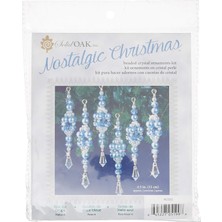 Tr Beaded Crystal Ornament Kit-Blue Crystal Ice Drops -NCHBOK-022