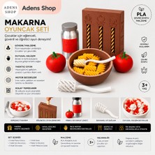 Makarna Oyuncak Seti | Montessori Eğitici Mutfak Oyuncağı | Pla 3D Baskı Yaratıcı Oyun Seti