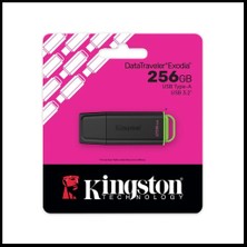 Kingston Kıngston DTXG2/256GB USB 3.2 Datatraveler Exodia Gen 1 Flash Bellek (Siyah-Yeşil)