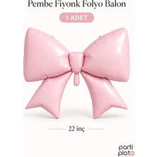 Era Balon Pembe Fiyonk Folyo Balon 22 Inç 1 Adet Doğum Günü Baby Shower Parti Süsü