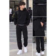 Unisex Siyah Eşofman Altı
