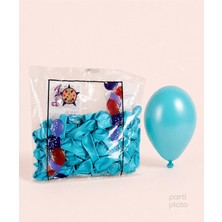 Hbk Balon Metalik 6" Balon Hbk Açık Mavi 100'LÜ