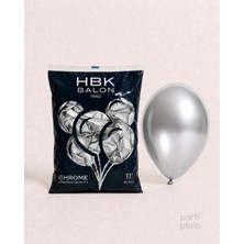 Hbk Balon Krom 11" Balon Hbk Gümüş (Silver) 50'li