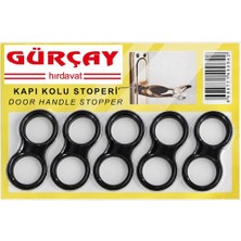 Gürçay Hırdavat Kapı Pencere Stoperi Silikon 5'li Siyah