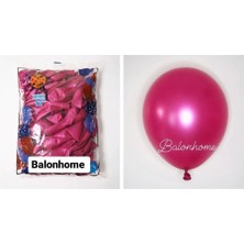 Hbk Balon Hbk Metalik Fuşya(Rubi) Renk Balon 100 Adet