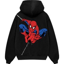 Sekizbiraltı Amazing Baskılı Siyah Oversize Unisex Hoodie
