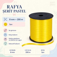 San Cek Düz Rafya Şerif 8mm 200MT Sarı