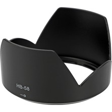 Store Hb-58 Lens Parasoley – Nikon Af-S Dx 18-300MM F/3.5-5.6g Ed Vr ile Uyumlu | Parlama ve Yansıma Önleyici Lens Hood | Dayanıklı Abs Tasarım