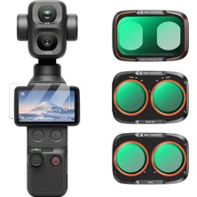 Store Djı Osmo Pocket 4p/xtra Muse2 Pro ile Uyumlu 3'lü Paket Filtre
