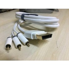 Store Ekstra Kaliteli 2 Metre Xbox 360 x Box Rca Kablo 3 Rca Lale