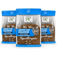 Loi Adult Cat Salmon Somonlu Kedi Maması 3 x 1 kg