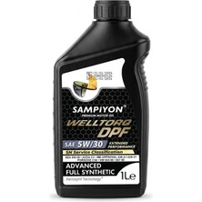 Şampiyon Welltorq 5W-30 Yarı Sentetik Motor Yağı 1 Lt