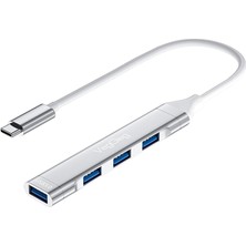 Store Type-C To USB 3.0 4 Port 3*usb 2.0 ve 1*usb 3.0 Çoklayıcı Hub