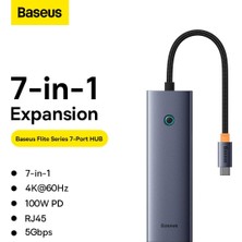 Store 7W1 Ultrajoy 7 Bağlantı Noktalı Hub (Usb-C'den 1xHDMI4K@30Hz+2xUSB 3.0+1XPD+RJ45+SD/TF3.0)
