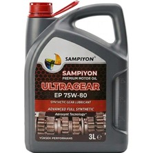 Şampiyon Ultragear Ep 75W-80 Şanzıman ve Dişli Yağı 3 Lt