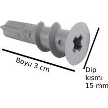 Store Alçıpan Alçıpen Dubel Dübeli Burgulu Dübel Plastik Dubel 6ADET
