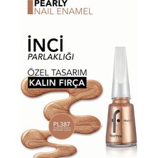 Store Pearly Yarı Transparan & Parlak Bitişli Sedefli Oje - PL387 Vıntage Gold