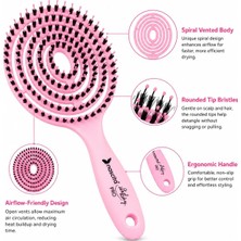 Store Pro Üç Boyutlu Oval Saç Fırçası Pembe