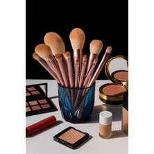 Store 11 Parça Makyaj Fırça Seti Mor (Gül Kurusu)