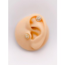 Store Taşlı Kar Tanesi Figürlü Kıkırdak Helix Tragus PIERCING(1ADET)