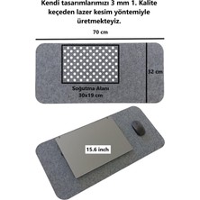 Store Keçe Masa Üstü Mouse Pad ve Bilgisayar Düzenleyici 70X32 cm – Antibakteriyel Masa Matı, Doğal Keçe Mat, Koruyucu Altlık, Ofis ve Ev Için Minimalist Tasarım (Açık Gri)