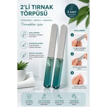Store 2'li Tırnak Törpüsü Seti, Paslanmaz Çelik, Yeşil Saplı