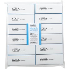 Store Forpro Miracle Buff & Shine, Gri 400/BEYAZ 4000 Grit, Çift Taraflı Manikür ve Pedikür Tırnak Tamponu, 2,54 cm Y x 3,5 cm G x 9,5 cm U, 12 Adet