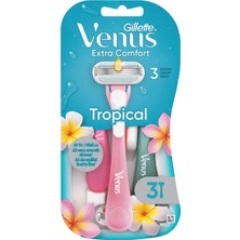 Store Venus Extra Comfort Tropical Kullan At Tıraş Bıçağı, 3‘li Paket